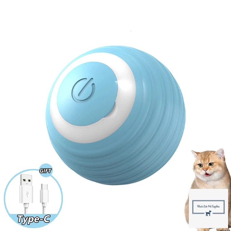 Interactive Smart Cat Toy - Automatic Rolling Magic Ball 